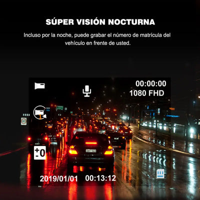 Cámara de salpicadero de coche 1080P cámara grabadora de conducción DVR con WiFi G-Sensor grabación en bucle visión nocturna WDR AWESAFE