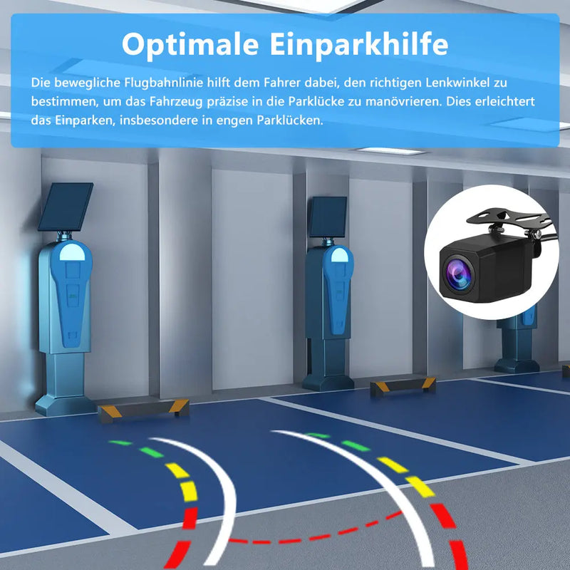 Cámara de visión trasera AWESAFE HD para radio de coche Cámara de visión trasera impermeable AWESAFE