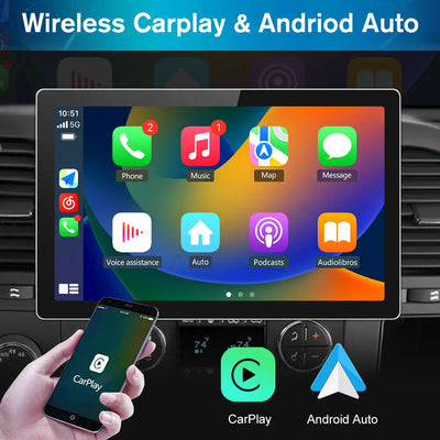 Car Radio for Chevy Silverado 2007-2013 11.5 inch android 12 with Wireless Carplay＆Android Auto AWESAFE