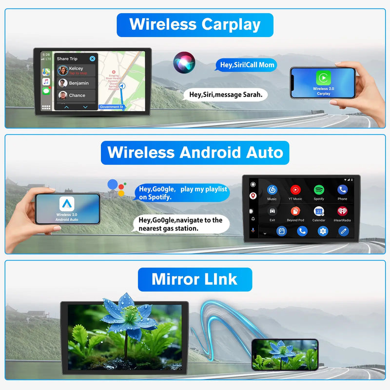 Car Radio for Ford Focus 2012-2017, 9 inch Touch Screen Android 15 Stereo with Bluetooth GPS Wireless CarPlay Andriod Auto [2GB+64GB] AWESAFE