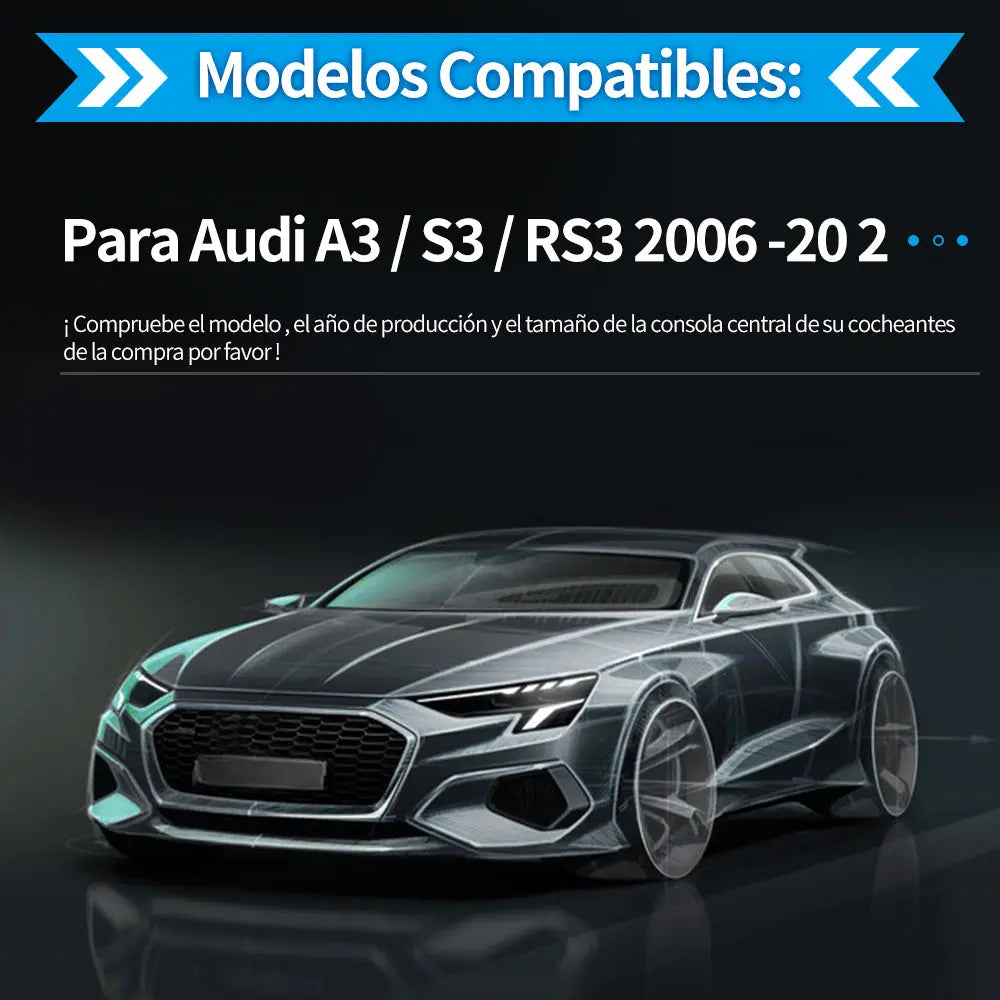 AWESAFE Android 11.0 [2GB+32GB] Radio Coche 7 Pulgadas con Pantalla Táctil 2 DIN para Audi A3/S3/RS3, Autoradio con Bluetooth/GPS/FM/CD DVD/USB/SD/WiFi/Carplay, Apoyo Mandos Volante y Aparcamiento AWESAFE