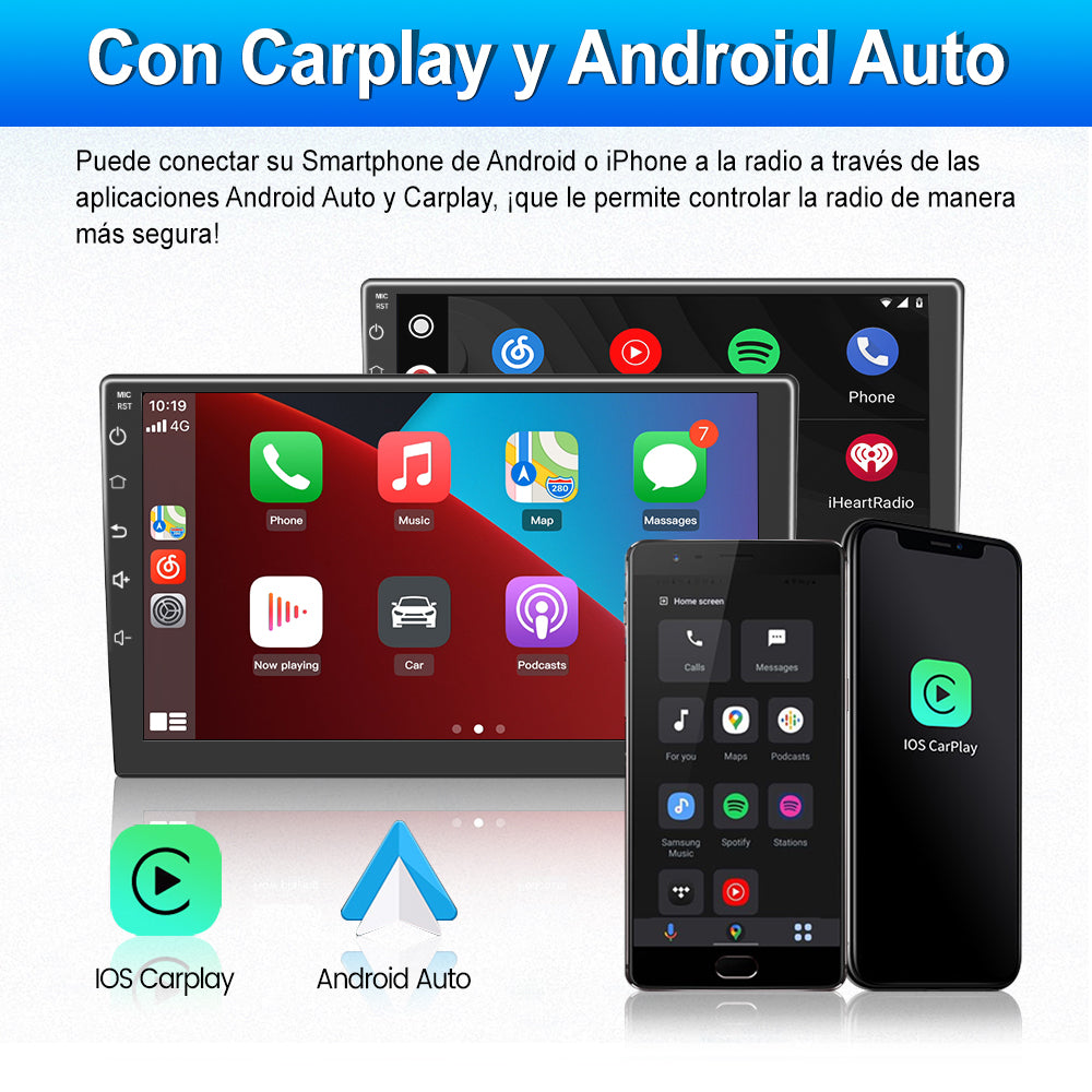 AWESAFE Android Car Stereo Para BMW Sistema Actualización de Radio de Pantalla Táctil con Carplay Inalámbrico Android Auto, Soporte Bluetooth WiFi Navegación GPS AWESAFE