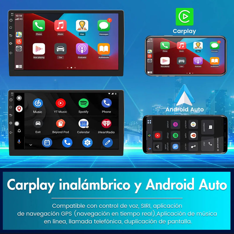 AWESAFE Android 12.0 [2GB+32GB] Radio Coche para Ford Focus Mk2 2004-2011 con Carplay Inalámbrico/Android Auto, 9 Pulgadas Pantalla Táctil con Bluetooth/GPS/FM/WiFi/USB/DSP, Apoyo Mandos Volante AWESAFE