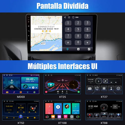 AWESAFE Android 12.0 [2GB+32GB] Radio Coche para Peugeot 207 2006-2015 con Carplay Inalámbrico/Android Auto, 9 Pulgadas Pantalla Táctil con Bluetooth/GPS/FM/WiFi/USB/DSP, Apoyo Mandos Volante AWESAFE