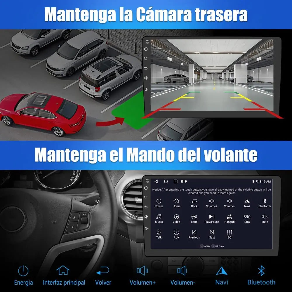 AWESAFE Android 12.0 [2GB+32GB] Radio Coche para Peugeot 207 2006-2015 con Carplay Inalámbrico/Android Auto, 9 Pulgadas Pantalla Táctil con Bluetooth/GPS/FM/WiFi/USB/DSP, Apoyo Mandos Volante AWESAFE