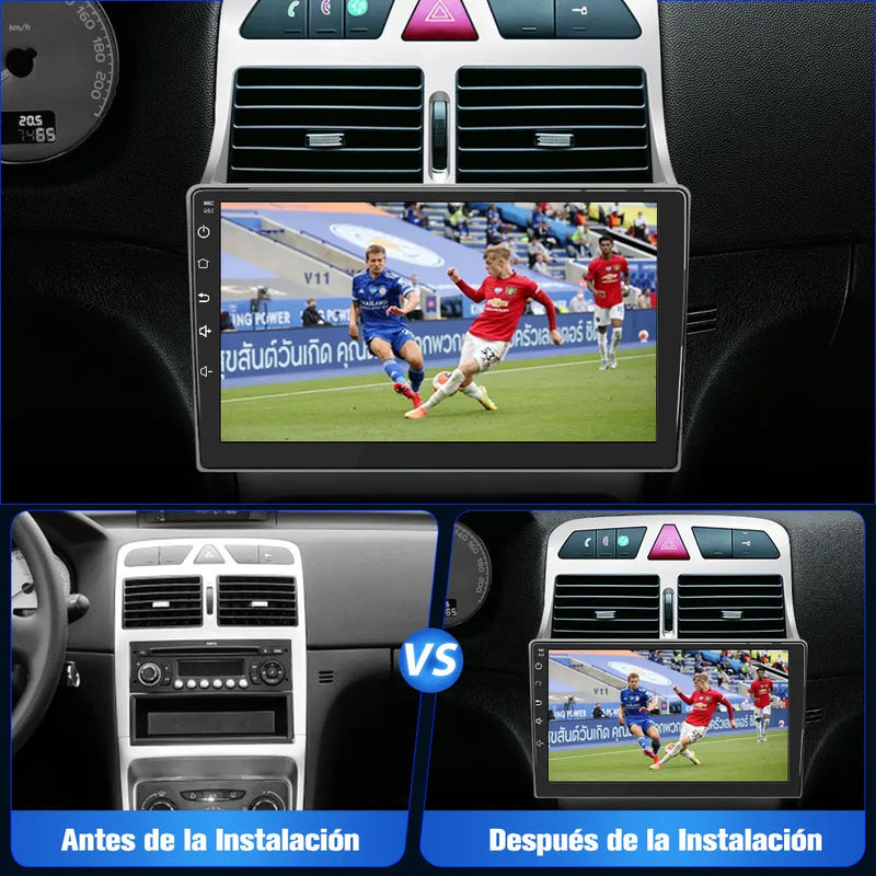 AWESAFE Android 12.0 [2GB+32GB] Radio Coche para Peugeot 307 SW CC 2002-2013 con Carplay Inalámbrico/Android Auto, 9 Pulgadas Pantalla Táctil con WiFi/GPS/FM/RDS/DSP,Apoyo Mandos Volante,Aparcamiento AWESAFE