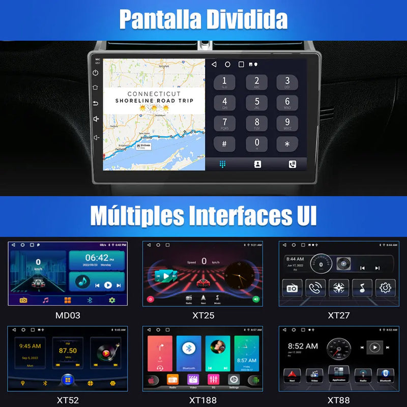 AWESAFE Android 12.0 [2GB+32GB] Radio Coche para Peugeot 307 SW CC 2002-2013 con Carplay Inalámbrico/Android Auto, 9 Pulgadas Pantalla Táctil con WiFi/GPS/FM/RDS/DSP,Apoyo Mandos Volante,Aparcamiento AWESAFE