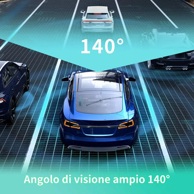 Dash Cam per auto 1080P WiFi DVR Registratore di guida Telecamera G-Sensor Registrazione in loop Visione notturna WDR AWESAFE