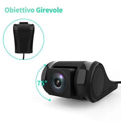 Dash Cam per auto 1080P WiFi DVR Registratore di guida Telecamera G-Sensor Registrazione in loop Visione notturna WDR AWESAFE