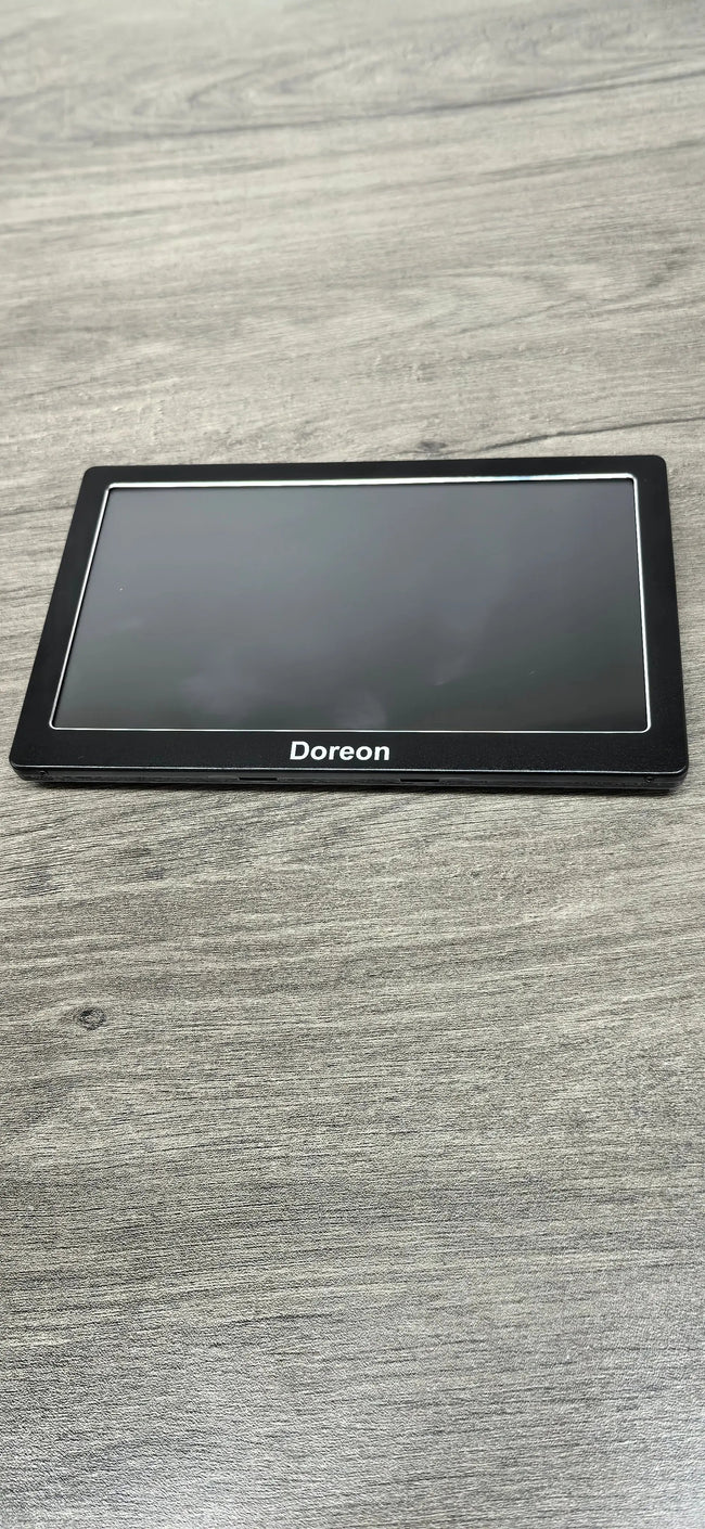 Doreon GPS Navigation 2025 Maps with Bluetooth/ FM Radio /Sun Visor/Speed Alerts/ Lifetime North America Maps for DC 12V&24V Car Truck RV AWESAFE