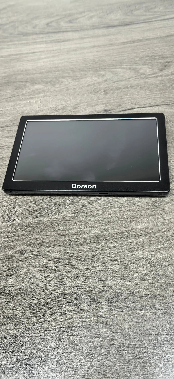 Doreon GPS Navigation 2025 Maps with Bluetooth/ FM Radio /Sun Visor/Speed Alerts/ Lifetime North America Maps for DC 12V&24V Car Truck RV AWESAFE