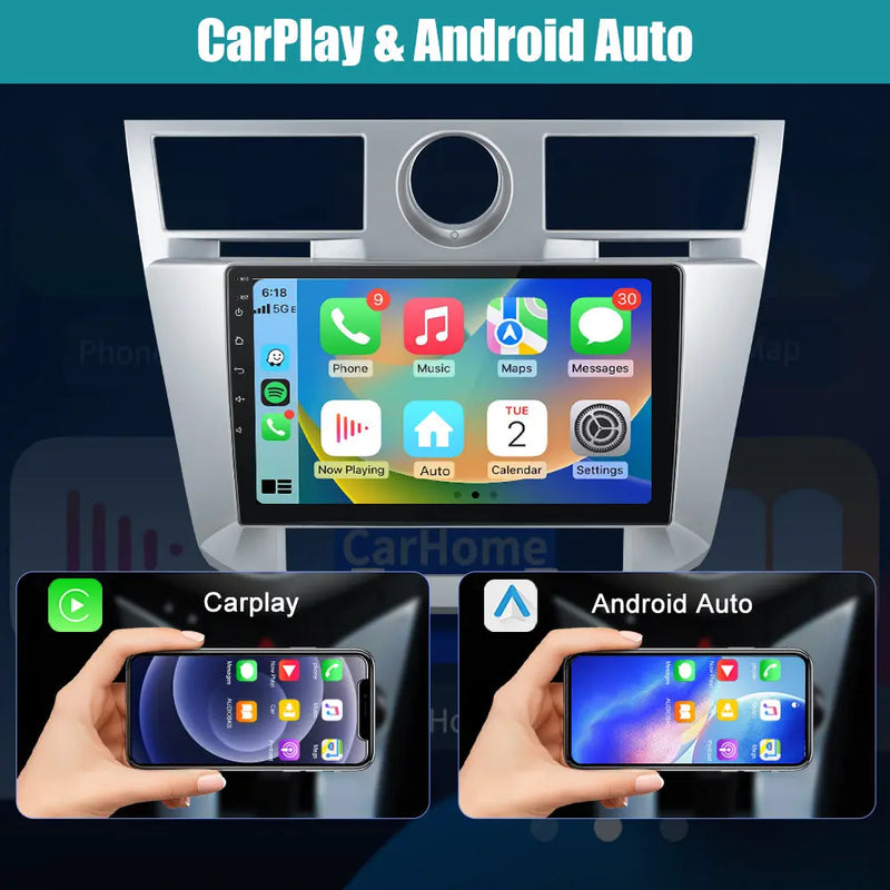 Andriod Car Radio Stereo for Chrysler Sebring 2006-2010 GPS Screen Upgrade Built in Carplay/Android Auto SWC BT AM/FM 2G RAM 32G ROM Head Unit AWESAFE