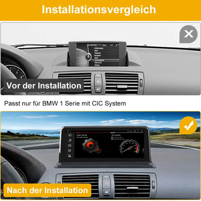 Android Radio für BMW 1 Serie E81 E82 E87 E882005-2012 mit Clc system Built in Carplay/Android Auto SWC BT AM/FM AWESAFE