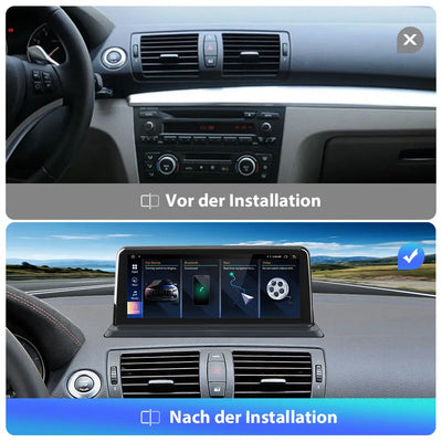 Android Radio für BMW 1 Serie E81 E82 E87 E882005-2012 ohne Bildschirm Built in Carplay/Android Auto SWC BT AM/FM AWESAFE