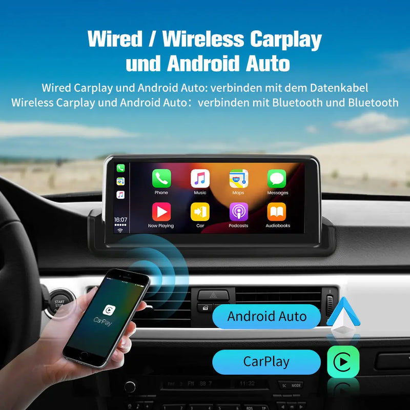 Android Radio Für BMW E90 E91 E92 E93 2006-2012 ohne original Display  Built in Carplay/Android Auto SWC BT AM/FM AWESAFE