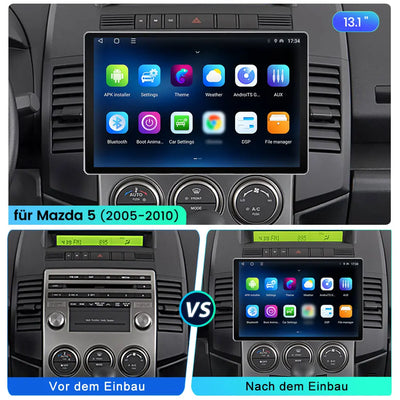 Android Radio Für Mazda (2005-2010) Built in Carplay/Android Auto SWC BT AM/FM AWESAFE