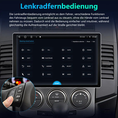 Android Radio Für Mazda (2005-2010) Built in Carplay/Android Auto SWC BT AM/FM AWESAFE