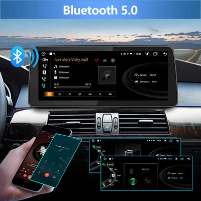 Android-Radio für BMW 5 Series 60 2007-2010 mit CCC-System, integriertem Carplay/Android Auto SWC BT AM/FM AWESAFE