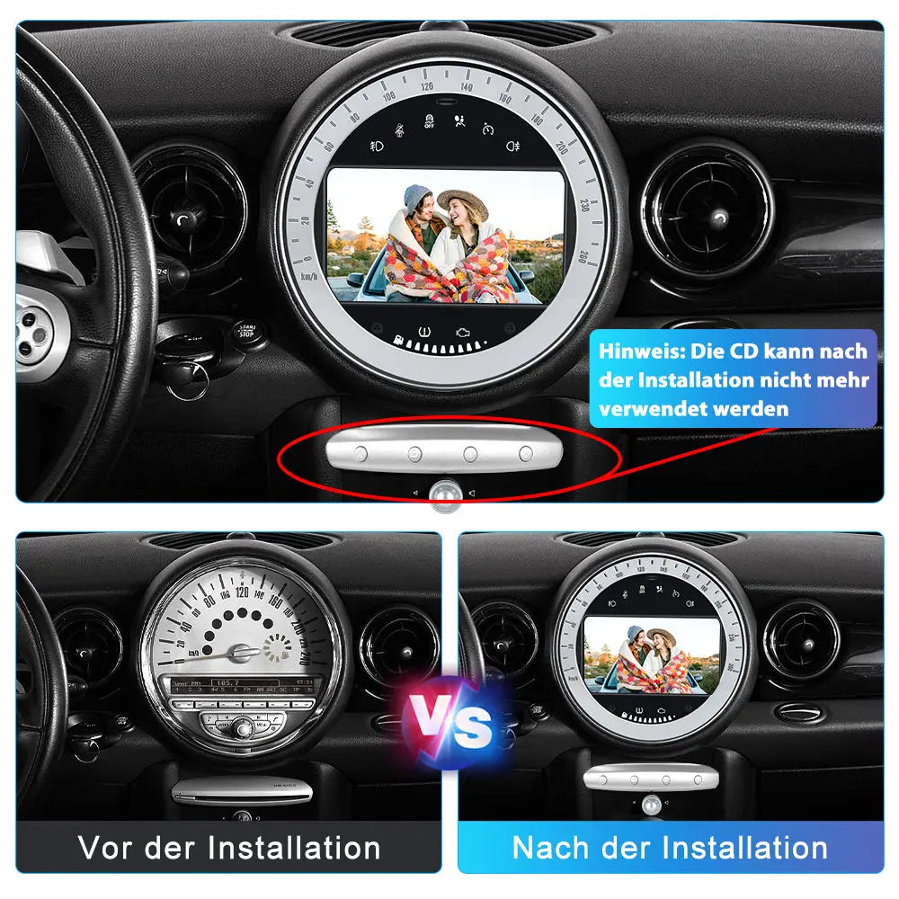 Android Radio Für BMW MINI (2010-2014) NBT System Built in Carplay/Android Auto SWC BT AM/FM AWESAFE