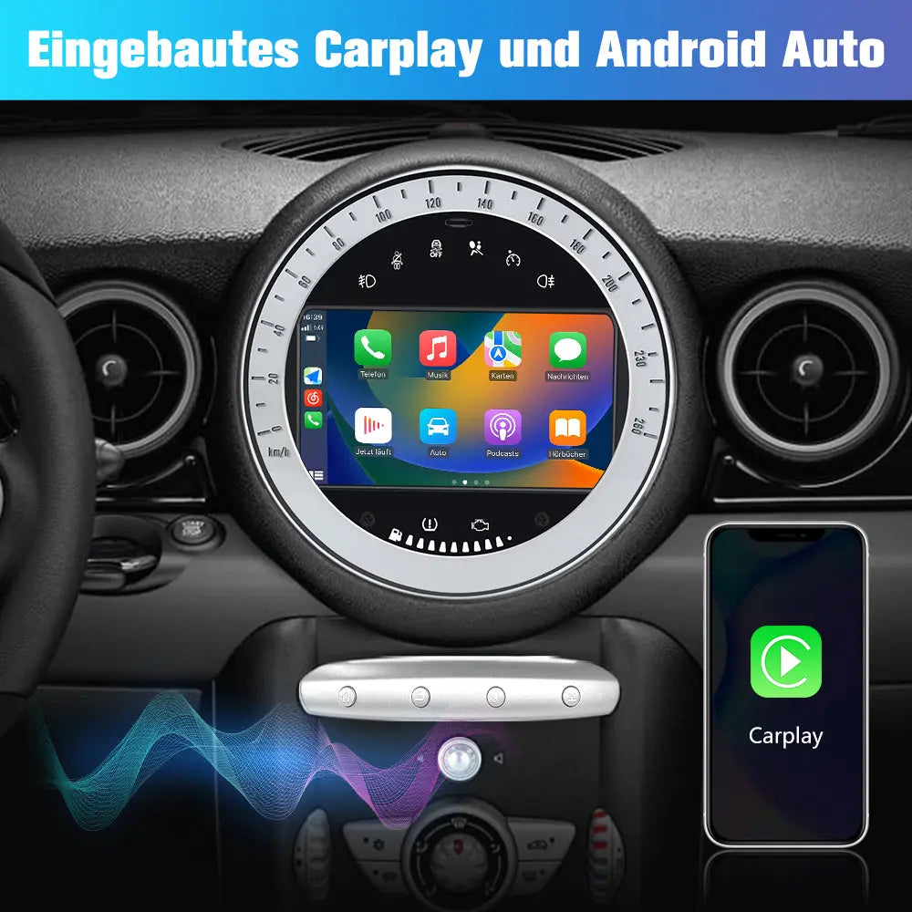 Android Radio Für BMW MINI (2010-2014) NBT System Built in Carplay/Android Auto SWC BT AM/FM AWESAFE