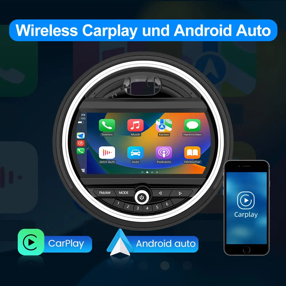 Android Radio Für BMW MINI (2010-2014) NBT System Built in Carplay/Android Auto SWC BT AM/FM AWESAFE