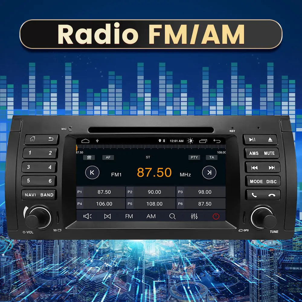 Android Radio Für BMW System Built in Carplay/Android Auto SWC BT AM/FM AWESAFE