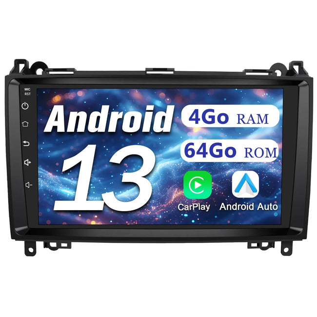 Radio Android pour Benz intégrée Carplay/Android Auto SWC BT AM/FM AWESAFE