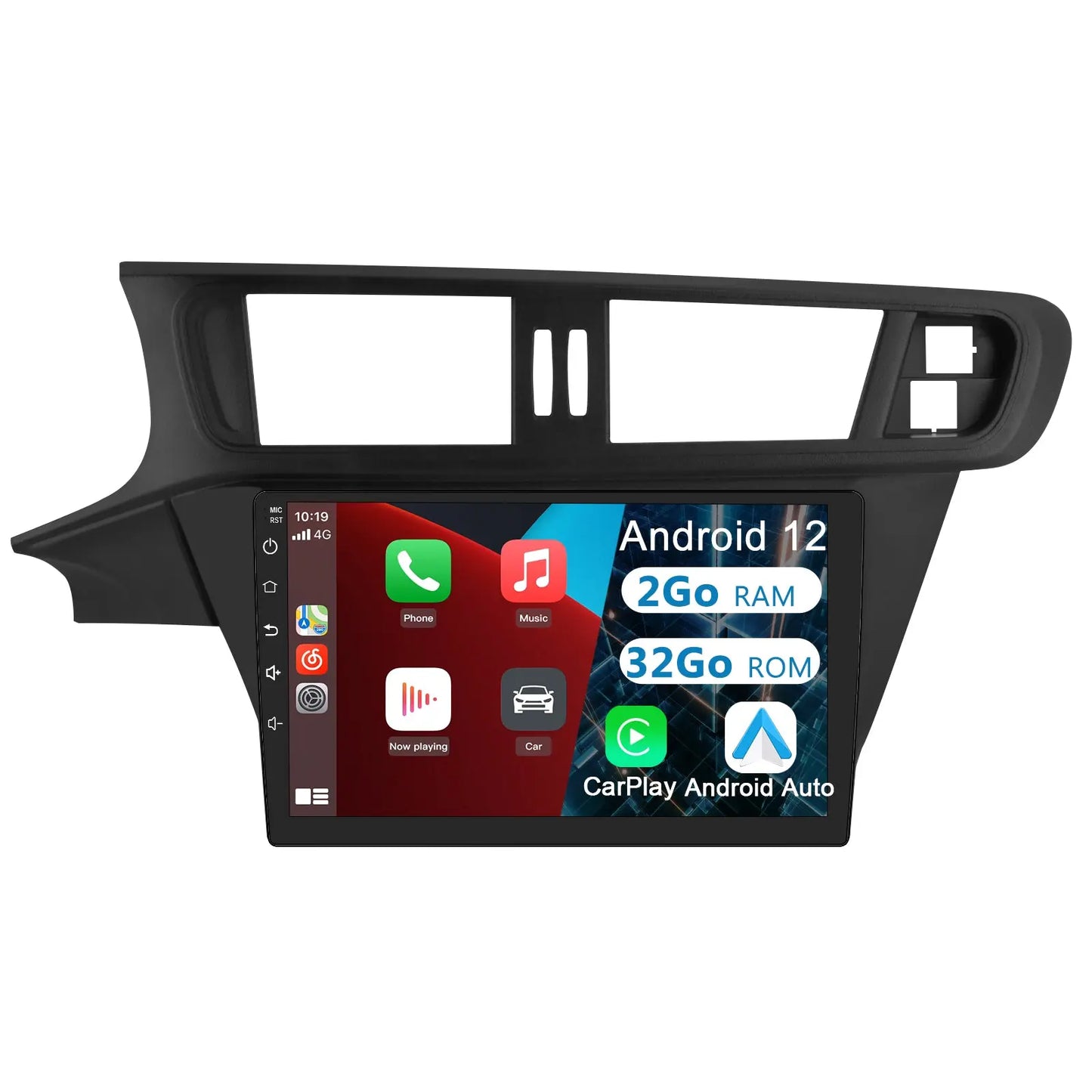 Radio Android Pour Citroën C3 XR 2010-2018 Carplay intégré/Android Auto SWC BT AM/FM AWESAFE