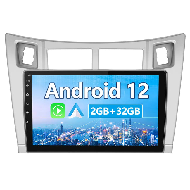Radio Android Pour Toyota Yaris (2005-2011) Carplay intégré/Android Auto SWC BT AM/FM AWESAFE