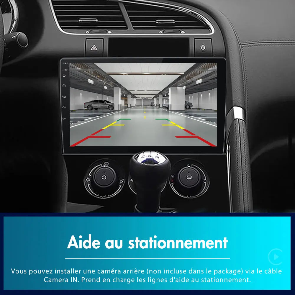 Radio Android Pour Peugeot 3008 (2009-2015) Carplay intégré/Android Auto SWC BT AM/FM AWESAFE