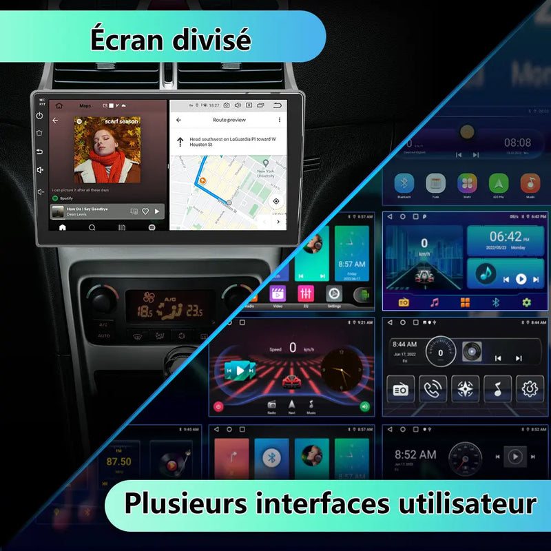 Radio Android Pour Peugeot 307 SW Cc 2002-2013 Carplay intégré/Android Auto SWC BT AM/FM AWESAFE