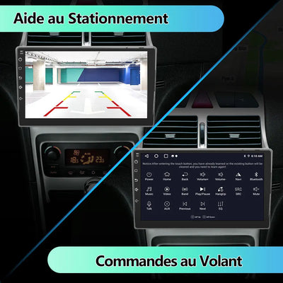 Radio Android Pour Peugeot 307 SW Cc 2002-2013 Carplay intégré/Android Auto SWC BT AM/FM AWESAFE