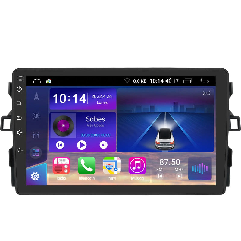 AWESAFE [Android 12.0 [2GB+32GB] Radio Coche para Toyota Auris 2006-2012 con Carplay Inalámbrico/Android Auto, 9 Pulgadas Pantalla Táctil con WiFi/GPS/DSP/RDS/USB/FM Am, Apoyo Mandos del Volante AWESAFE