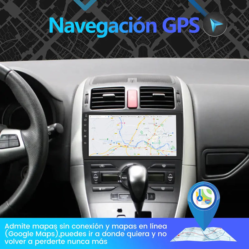 AWESAFE [Android 12.0 [2GB+32GB] Radio Coche para Toyota Auris 2006-2012 con Carplay Inalámbrico/Android Auto, 9 Pulgadas Pantalla Táctil con WiFi/GPS/DSP/RDS/USB/FM Am, Apoyo Mandos del Volante AWESAFE