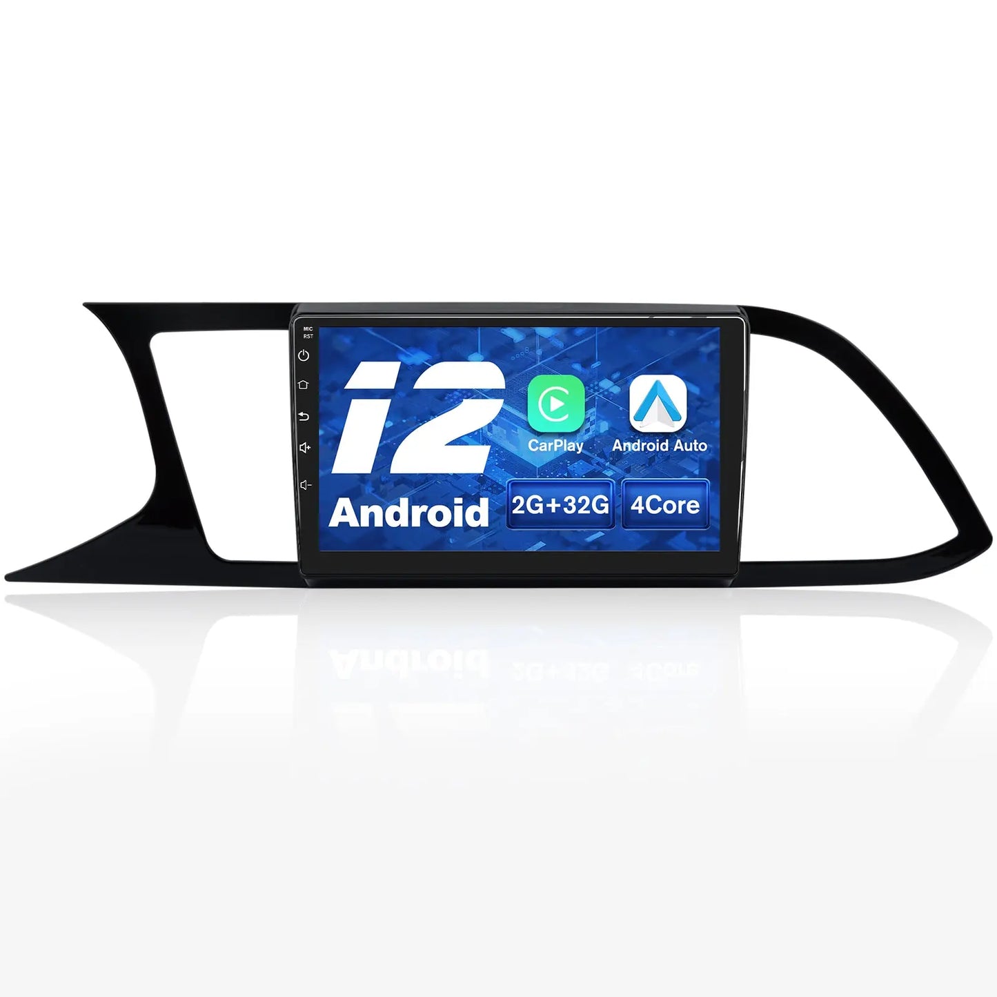 AWESAFE [Android 12.0 2GB+32GB] Radio Coche Pantalla Seat Leon MK3 2012-2020 con Carplay/Android Auto,Autoradio de 9 Pulgadas Pantalla Táctil con WiFi/GPS/Bluetooth/DSP/RDS/USB/FM Am,Apoyo MirrorLink AWESAFE