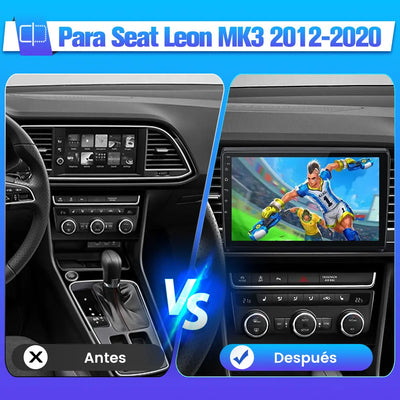 AWESAFE [Android 12.0 2GB+32GB] Radio Coche Pantalla Seat Leon MK3 2012-2020 con Carplay/Android Auto,Autoradio de 9 Pulgadas Pantalla Táctil con WiFi/GPS/Bluetooth/DSP/RDS/USB/FM Am,Apoyo MirrorLink AWESAFE