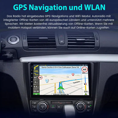 Android-Radio für BMW 1er E81 E82 E87 E88 (2004–2011), integriertes Carplay/Android Auto SWC BT AM/FM GPS-Navigation und WLAN AWESAFE