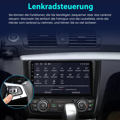 Android-Radio für BMW 1er E81 E82 E87 E88 (2004–2011), integriertes Carplay/Android Auto SWC BT AM/FM GPS-Navigation und WLAN AWESAFE