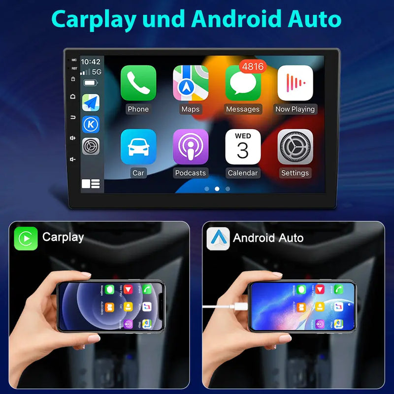 Android-Radio für BMW 1er E81 E82 E87 E88 (2004–2011), integriertes Carplay/Android Auto SWC BT AM/FM GPS-Navigation und WLAN AWESAFE