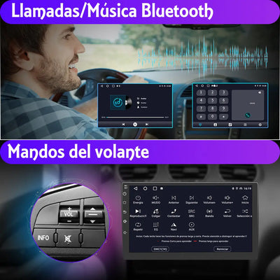 AWESAFE Android 12.0 [2GB+32GB] Radio Coche con Pantalla Táctil 9 Pulgadas para Peugeot 308/408 2007-2013, Autoradio con Carplay/WiFi/Bluetooth/GPS/FM, Admite Mandos Volante y Aparcamiento AWESAFE