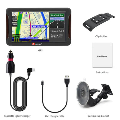 GPS Navigation for Car 7 Inch Vehicle GPS Navigation North America Lifetime Maps AWESAFE