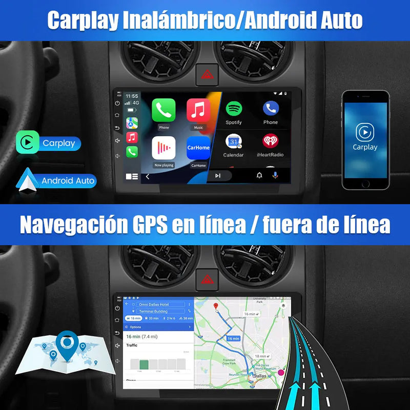 AWESAFE Android 12.0 2GB+32GB Radio de Coche para Nissan QashqaiJ10 2006-2013 con Carplay/AndroidAuto,9 Pulgadas Pantalla Táctil con 28 Interfaces de Temas/WiFi/GPS/Bluetooth/DSP/RDS/USB/FM/MirrorLink AWESAFE