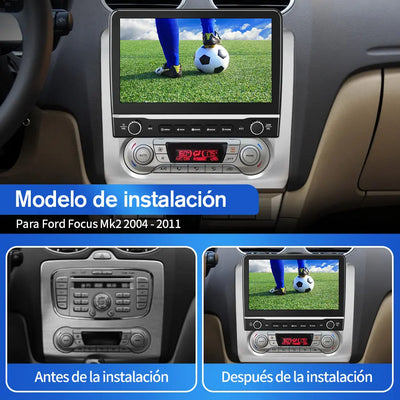 AWESAFE [Android 12.0 2GB+32GB] 10.1 Pulgadas Radio Pantalla Ford Focus Mk2 2004-2011 con Carplay/AndroidAuto, Pantalla Táctil con 28 Interfaces de Temas/WiFi/GPS/Bluetooth/DSP/RDS/USB/FM/MirrorLink AWESAFE