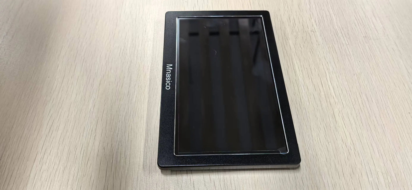 Mnasico GPS Navigation 2025 Maps with Bluetooth/ FM Radio /Sun Visor/Speed Alerts/ Lifetime North America Maps for DC 12V&24V Car Truck RV AWESAFE