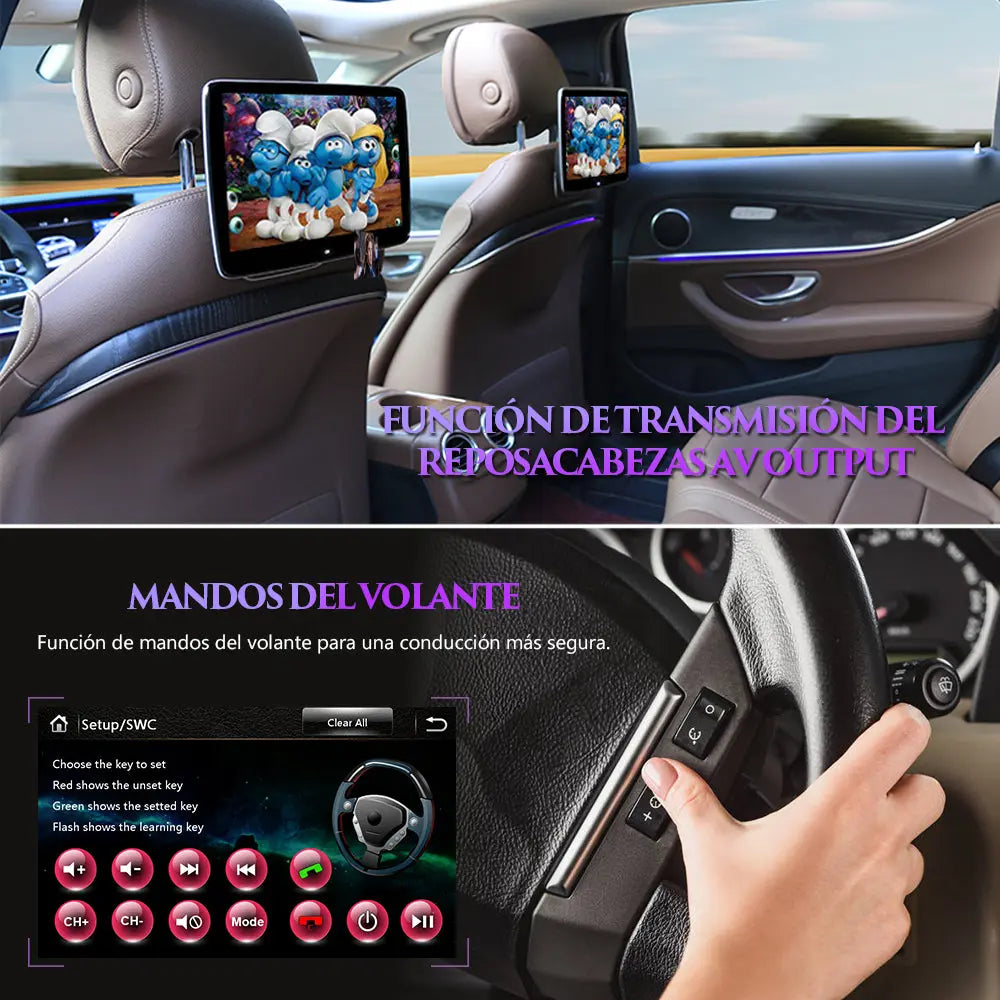 AWESAFE Radio Coche 7 Pulgadas con Pantalla Táctil 2 DIN para Opel, Autoradio con Bluetooth/GPS/FM/RDS/CD DVD/USB/SD, Apoyo Mandos Volante, Mirrorlink y Aparcamiento (Gris) AWESAFE