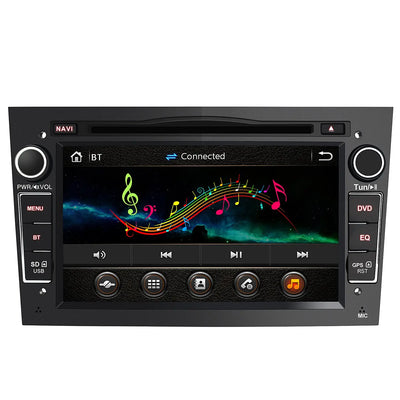 AWESAFE Radio Coche 7 Pulgadas con Pantalla Táctil 2 DIN para Opel, Opel Autoradio con Bluetooth/GPS/FM/RDS/CD DVD/USB/SD, Apoyo Mandos Volante, Mirrorlink y Aparcamiento (Negra) AWESAFE