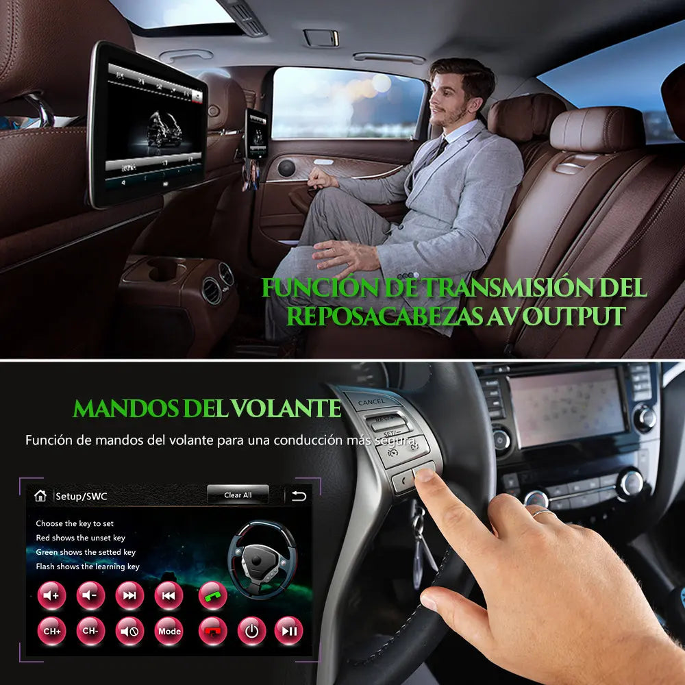 AWESAFE Radio Coche 7 Pulgadas con Pantalla Táctil 2 DIN para Opel, Opel Autoradio con Bluetooth/GPS/FM/RDS/CD DVD/USB/SD, Apoyo Mandos Volante, Mirrorlink y Aparcamiento (Negra) AWESAFE