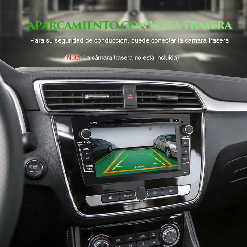 AWESAFE Radio Coche 7 Pulgadas con Pantalla Táctil 2 DIN para Opel, Opel Autoradio con Bluetooth/GPS/FM/RDS/CD DVD/USB/SD, Apoyo Mandos Volante, Mirrorlink y Aparcamiento (Negra) AWESAFE