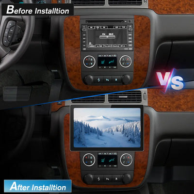 Andriod Car Radio Stereo for GMC Yukon 2007-2013 & Chevrolet Tahoe/Suburban 2007-2013 Built in Wireless Carplay Android Auto 2GB+32GB GPS Navigation & WiFi 11.5 inch. AWESAFE