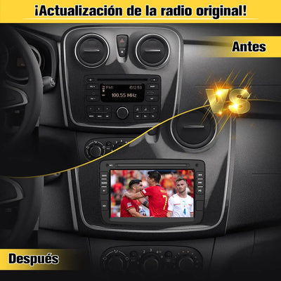 AWESAFE Android 12.0 [2GB+32GB] Radio Coche con Pantalla Táctil 7 Pulgadas, Autoradio para Renault Dacia Sandero/Duster/Logan/Captur/Lodgy/Dokker/Symbol,con Carplay y Android Auto AWESAFE